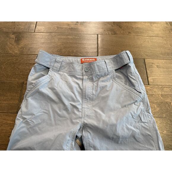 Simms Fishing Products Mens Blue Gray Nylon Ankle Snaps Pants Size S SMALL - Picture 5 of 10